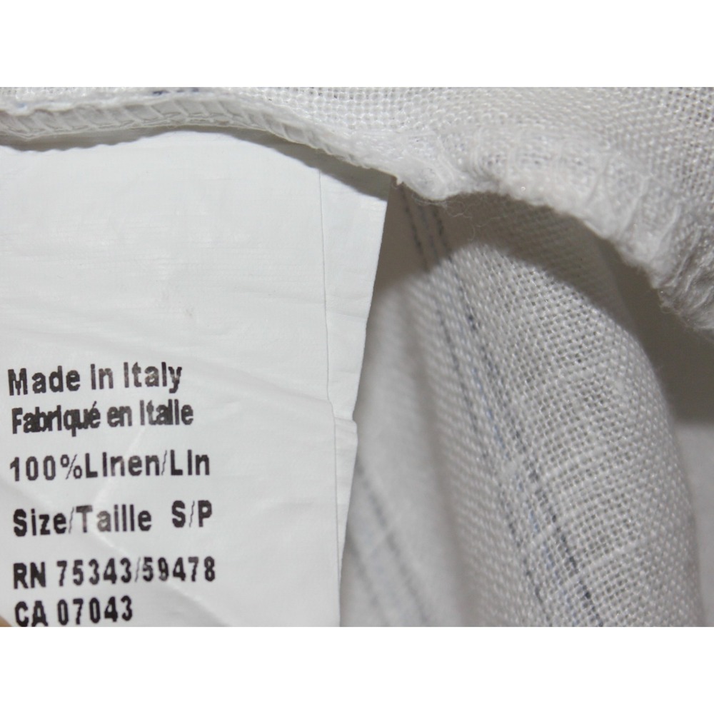 Rosemarie Italy Linen Shirt Dress Relaxed Striped Sardinia Effortless Size Small - Picture 6 of 13